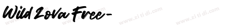 Wild Zova Free字体转换